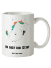 Mr. & Mrs. Panda steingut tasse Einhorn Sänger mit Spruch in Weiß