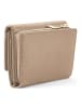 Lazarotti Bologna Leather XL Geldbörse mit Zip-Around Fach Leder 14 cm sand