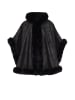 fraully Poncho in Schwarz