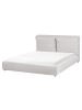 Beliani Wasserbett BAJONNA in Grau/Schwarz - (W) 180 x (H) 94 x (L) 235 cm