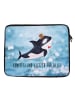 Mr. & Mrs. Panda Notebook Tasche Orca Zylinder mit Spruch in OZeichenanblue