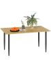 Outsunny Gartentisch in Braun 150L x 90B x 73H cm