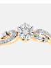 Diamant L'éternel Ring aus 375 Gelbgold mit Diamant
