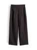 someday. Weite Leinenhose Cisilia in Dark Truffle