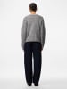 Pieces Strickjacke in Medium Grey Melange