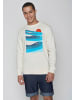 GreenBomb Sweatshirt Nature Perfect Waves in Creme Weiß