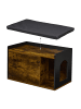 relaxdays Katzenkloschrank in Braun/ Schwarz - (B)75 x (H)45,5 x (T)43 cm