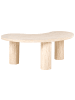 Beliani Couchtisch NOMA in Beige - (W) 89 x (H) 35 x (L) 52 cm
