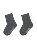 Sterntaler Socken 2er-Pack uni in anthrazit mel.