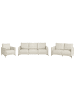 Beliani 3-tlg Sitzgruppe CILENS in Beige/Silber