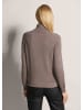 MADELEINE Schmaler Feinstrickpullover in taupe / melange