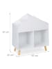 relaxdays Kinderregal in Weiß/ Natur - (B)60 x (H)67 x (T)30 cm