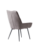 Home Nature Wohnkonzept Esszimmerstühle 2er Set Wing Back in Dunkelgrau 67.5x60x94 cm