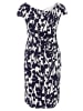 Vera Mont Cocktailkleid kurzarm in Weiß/Dunkelblau