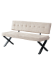 B&D Home Sitzbank KAREN in Grau - (B)160 x (H)86 x (T)56 cm