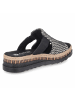 rieker Pantolette in schwarz