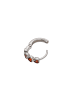 myMo Women Hoop Earrings in Silver Red