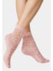 Kunert Socken Ajour gemustert in powder rose