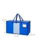 relaxdays 4x Umzugstasche in Blau - 100 l