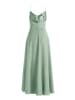 Vera Mont Abendkleid mit Volant in Foggy Green