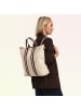 Toscanto Toscanto Cityrucksack Leder, Canvas beige ca. 43cm