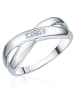Lulu & Jane Diamant-Ring aus Sterling Silber mit Diamant in silber