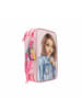 Depesche 3-Fach Federtasche CAPYBARA TOPModel 7,5 x 13 x 20 cm rosé in rosé