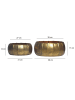 FineBuy Vase in Gold / Aluminium / 39x39x17