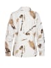 Cloud5ive Cloud5ive Langarm Bluse mit Knopfleiste und All Over Abstrakt Print in beige