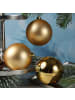 MARELIDA 4er Set Weihnachtskugeln bruchfest D: 10cm in gold