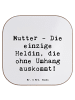 Mr. & Mrs. Panda Untersetzer Heldin Mutter mit Spruch in Weiß