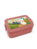 Mr. & Mrs. Panda Bentobox Einhorn Bergsteiger Design ohne Spruch in Rot Pastell