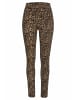 Buffalo Leggings in camelfarben-schwarz-leo