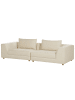 Beliani 3-Sitzer Sofa LERMON in Beige - (W) 260 x (H) 59 x (L) 100 cm