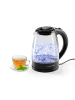 Gourmet Maxx Glas-Wasserkocher 1,8l 1800W schwarz  Transparent