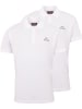 Kappa Polo "Poloshirt, 2er-Pack" in Weiß