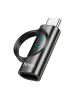 HOCO Adapter Typ C (männlich) auf Typ C (weiblich) mit Display 5A 100W in Schwarz