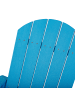 Beliani Schaukelstuhl ADIRONDACK in Blau - (W) 76 x (H) 100 x (L) 94 cm