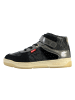 Kickers Kickalien Kinder-High-Top-Sneaker aus Leder Schwarz