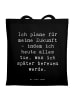 Mr. & Mrs. Panda Shopping Tasche Spruch Lebensziele und Abenteue... in Schwarz