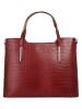 Cluty Handtasche echt Leder in rot