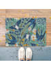 relaxdays Kokos-Fußmatte "Schwalben" in Bunt - (B)60 x (T)40 cm