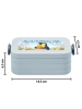 Mr. & Mrs. Panda Lunchbox Pinguin Frühling Pommes Design mit Spruch in Blau Pastell