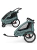 Qeridoo Kinderfahrradanhänger & Buggy Qupa 2 in black,blue