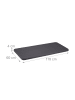 relaxdays Gartentisch in Grau - (B)118 x (H)74 x (T)60 cm
