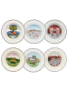 Villeroy & Boch 6er Set Suppenteller Kollektion Design Naif ø 21 cm in bunt