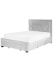 Beliani Doppelbett LIEVIN in Grau - (W) 145 x (H) 122 x (L) 217 cm