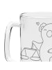 Mr. & Mrs. Panda Gravur Bierkrug Waage Astrologie ohne Spruch in Transparent