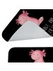 Mr. & Mrs. Panda Duschvorleger Axolotl Niedlich mit Spruch in Schwarz