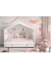 58 aufm Kessel HAUSBETT Kamila 3 213x172x99 aus Massivholz+MDF in Weiß